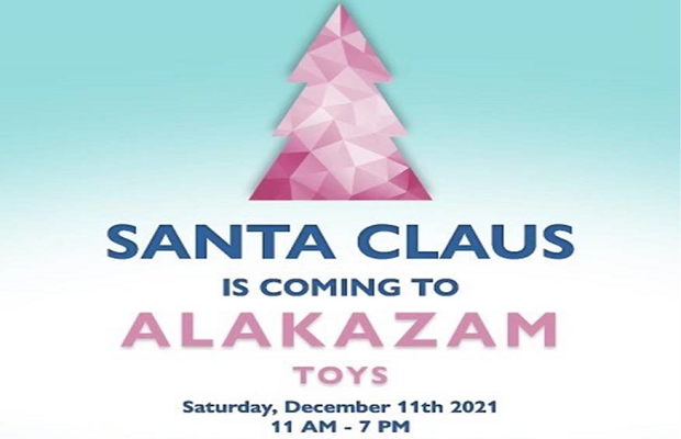 Santa Claus is coming to Alakazam Toys Santa Claus is coming to Alakazam Toys