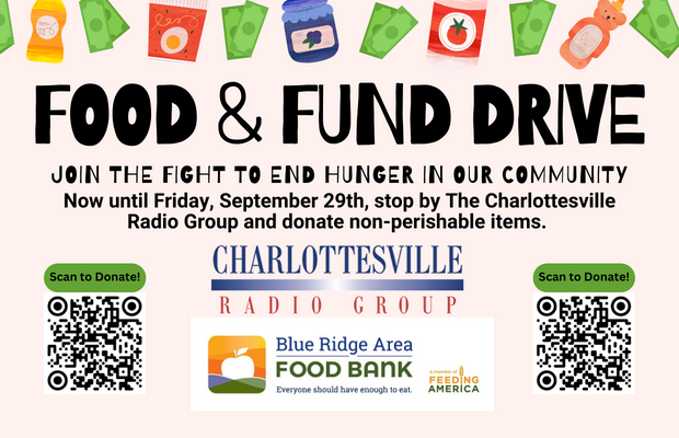 September is Hunger Action Month – Donate with Charlottesville Radio Group