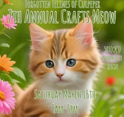 7th Annual Crafts’ Meow Craft Show for Forgotten Felines of Culpeper