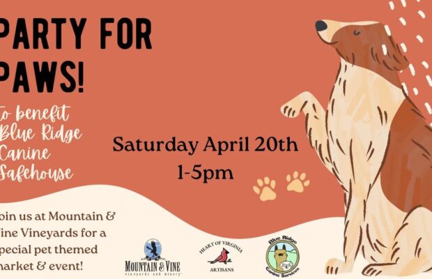 “Party For Paws” to Benefit Blue Ridge Canine Safehouse