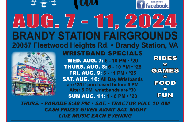 Brandy Station VFD Annual Firemen’s Fair