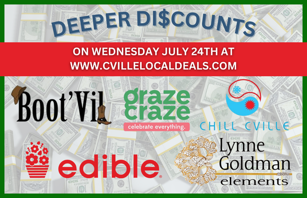 Deeper Discounts on CvilleLocalDeals!