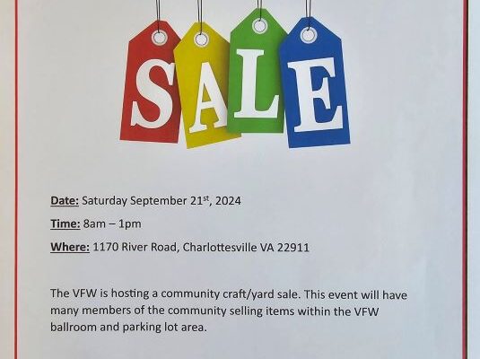 VFW Post 1827 Community Craft/Yard Sale