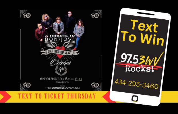 Text to Ticket Thursday: Shot Thru the Heart