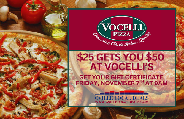 Cville Local Deals: Vocelli Pizza