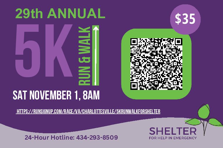 Shelter for Help in Emergency 5K Run/Walk for Shelter