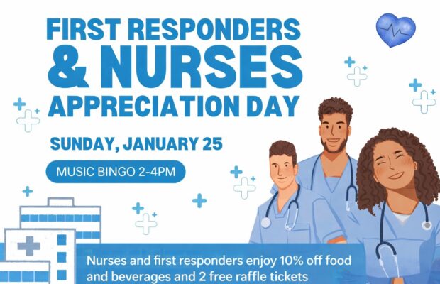 Nurse & First Responder Appreciation with Music Bingo