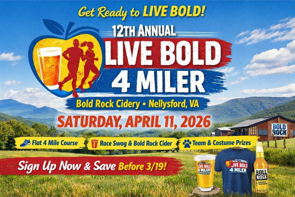 12th Annual LIVE BOLD 4 Miler