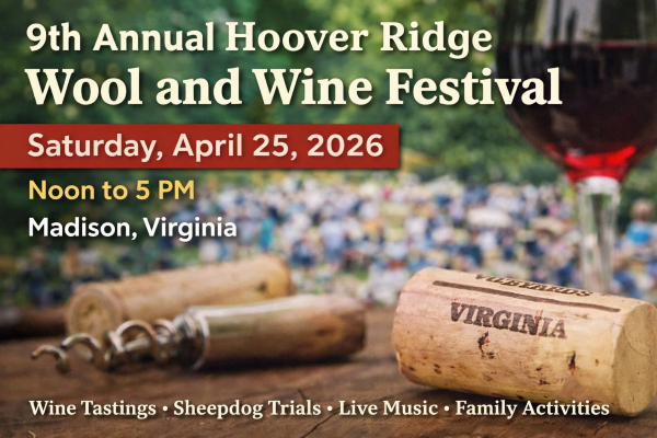 9th Annual Hoover Ridge Wool and Wine Festival