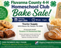 Fluvanna 4-H Homeschool Club Bake Sale Fundraiser
