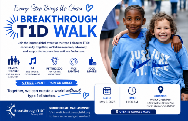 Breakthrough T1D Charlottesville Area Community Walk