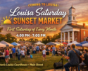 Louisa Saturday Sunset Market