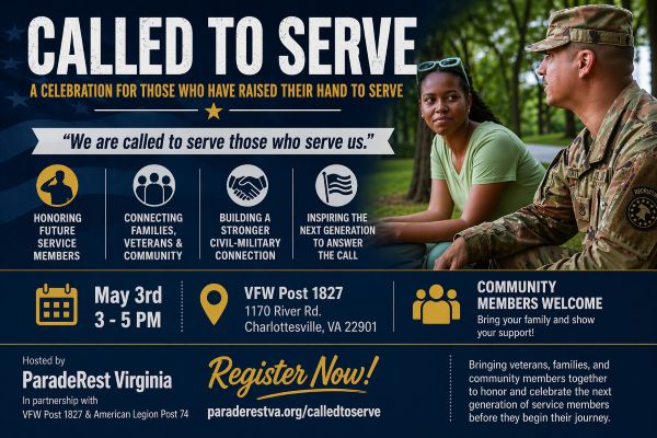 ParadeRest Virginia – Called to Serve Celebration