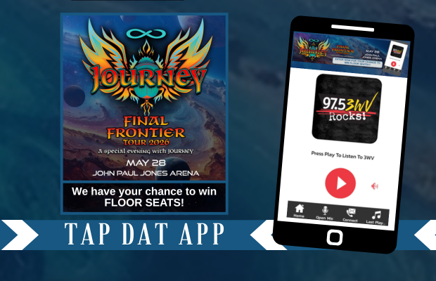 Tap Dat App: Enter to Win Floor Seats to see Journey