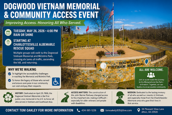Dogwood Vietnam Memorial and Community Access