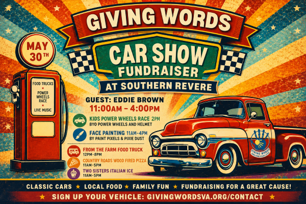 “Giving Words” Car Show Fundraiser